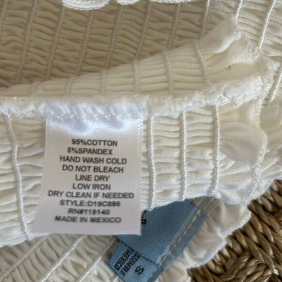 Pink Melo Tube Top Junior White Stretchy Dillard's, Small. NWT - Picture 4 of 7